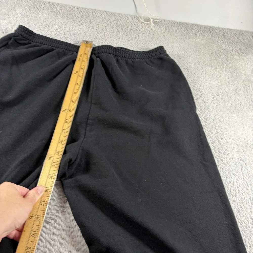 Hanes Sweatpants Mens XL Black Basic Minimal Straight Leg Comfort Lounge
